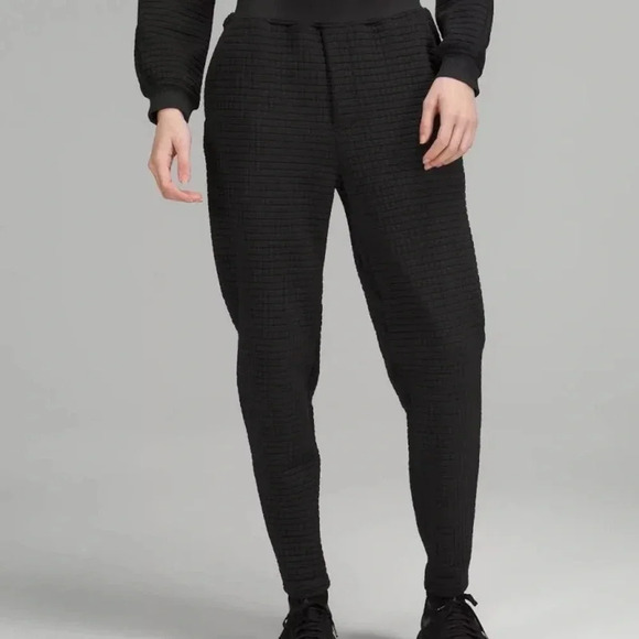 Lululemon Lululemon lab Textured Grid High-Rise Jogger 28” size 8 black - Picture 2 of 8